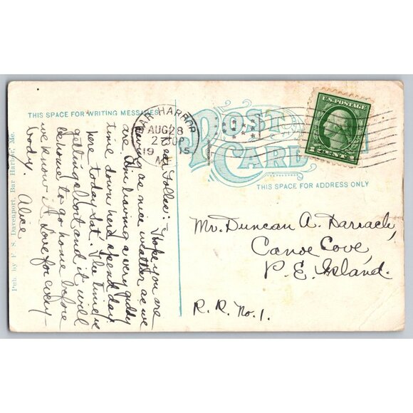 Vintage Maine Postcards Lot Of 4 - Bar Harbor & Portland Scenes #1669 - Picture 2 of 8